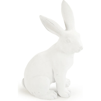 Right Facing Rabbit by Zentique in off-white and polyresin. Made from polyresin in a modern style.