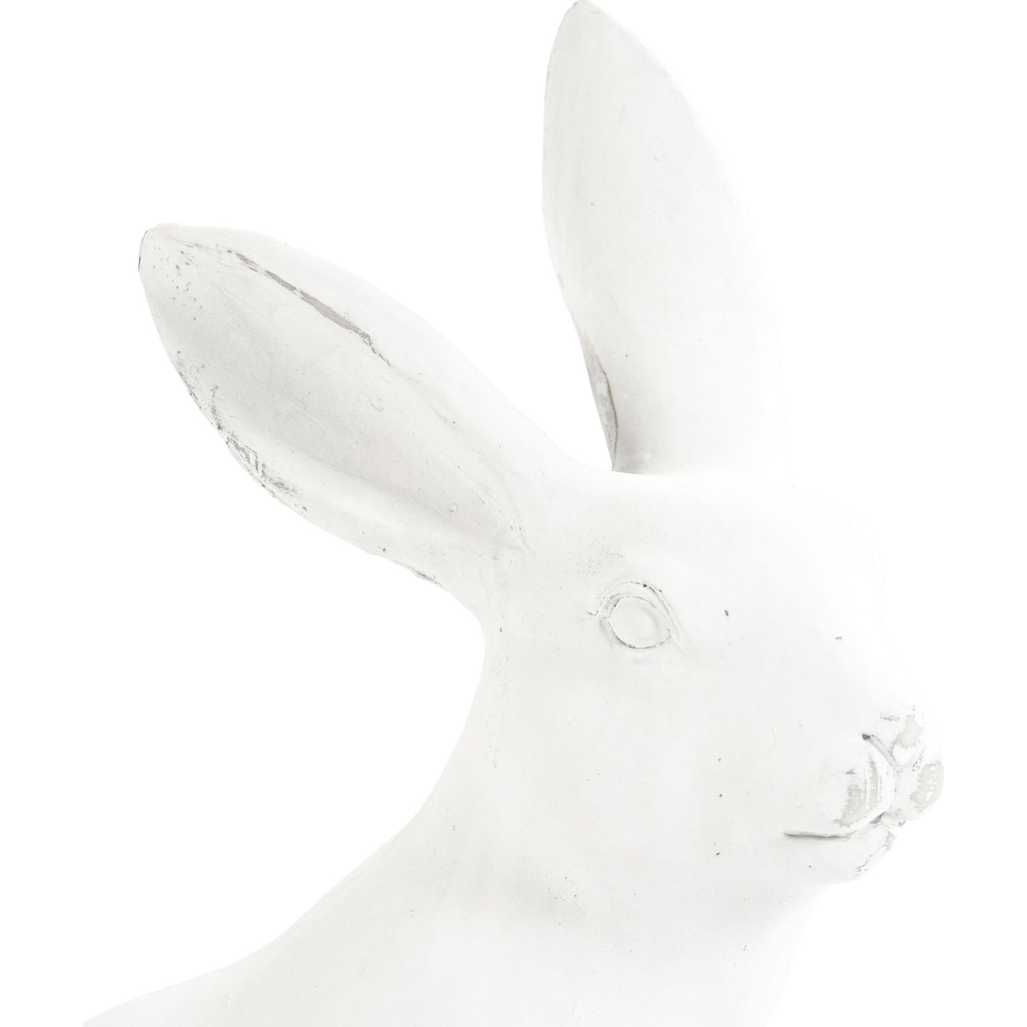 002 S-338156 | Closeup | Right Facing Rabbit by Zentique in off-white and polyresin. Made from polyresin in a modern style.