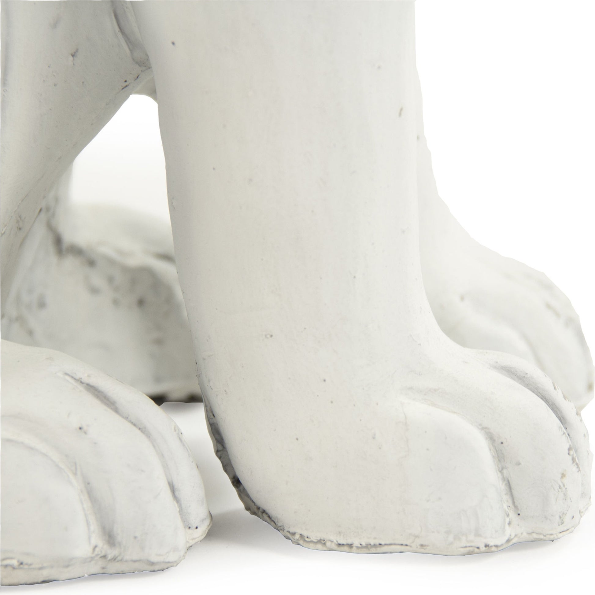 Right Facing Rabbit by Zentique in off-white and polyresin. Made from polyresin in a modern style.