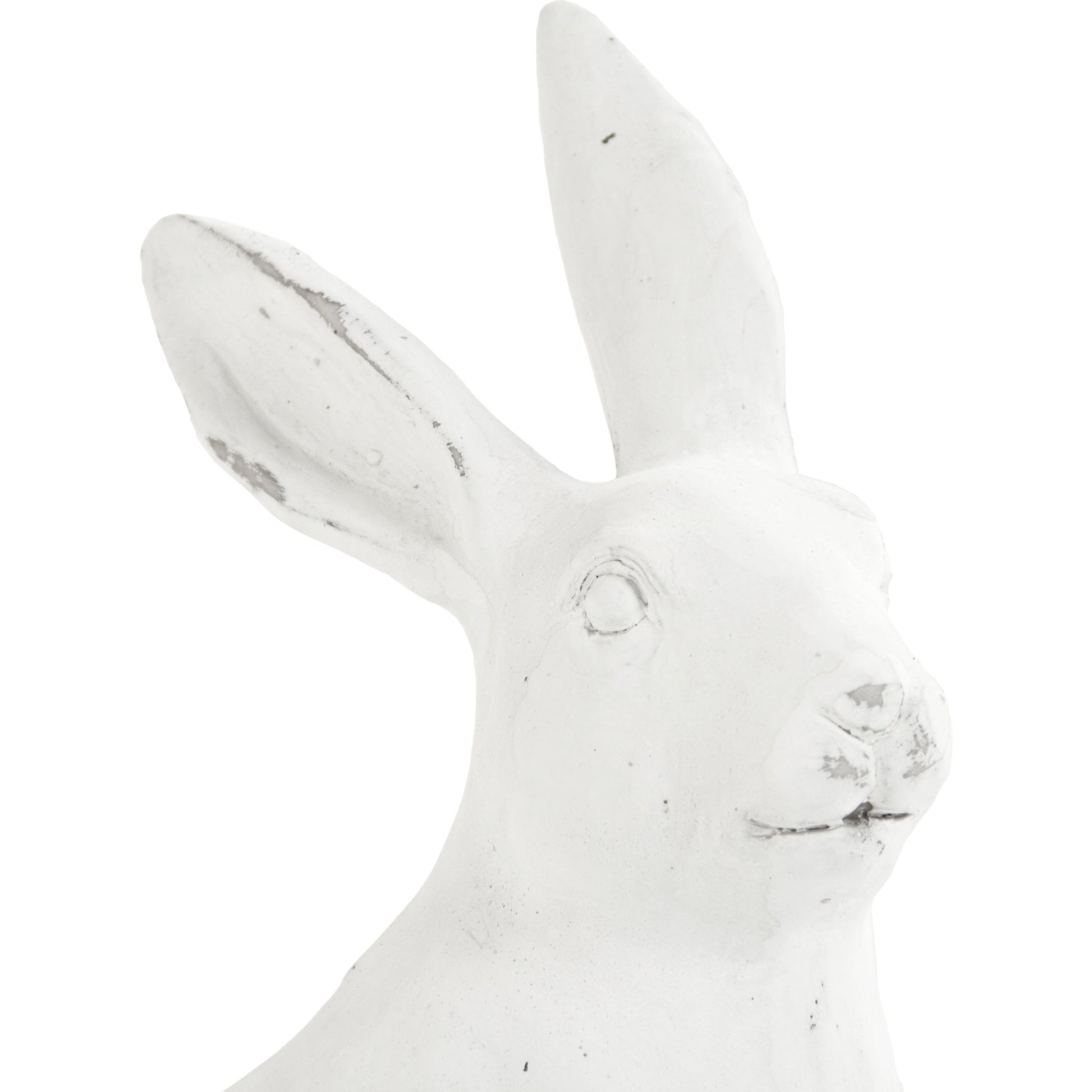 Right Facing Rabbit by Zentique in off-white and polyresin. Made from polyresin in a modern style.