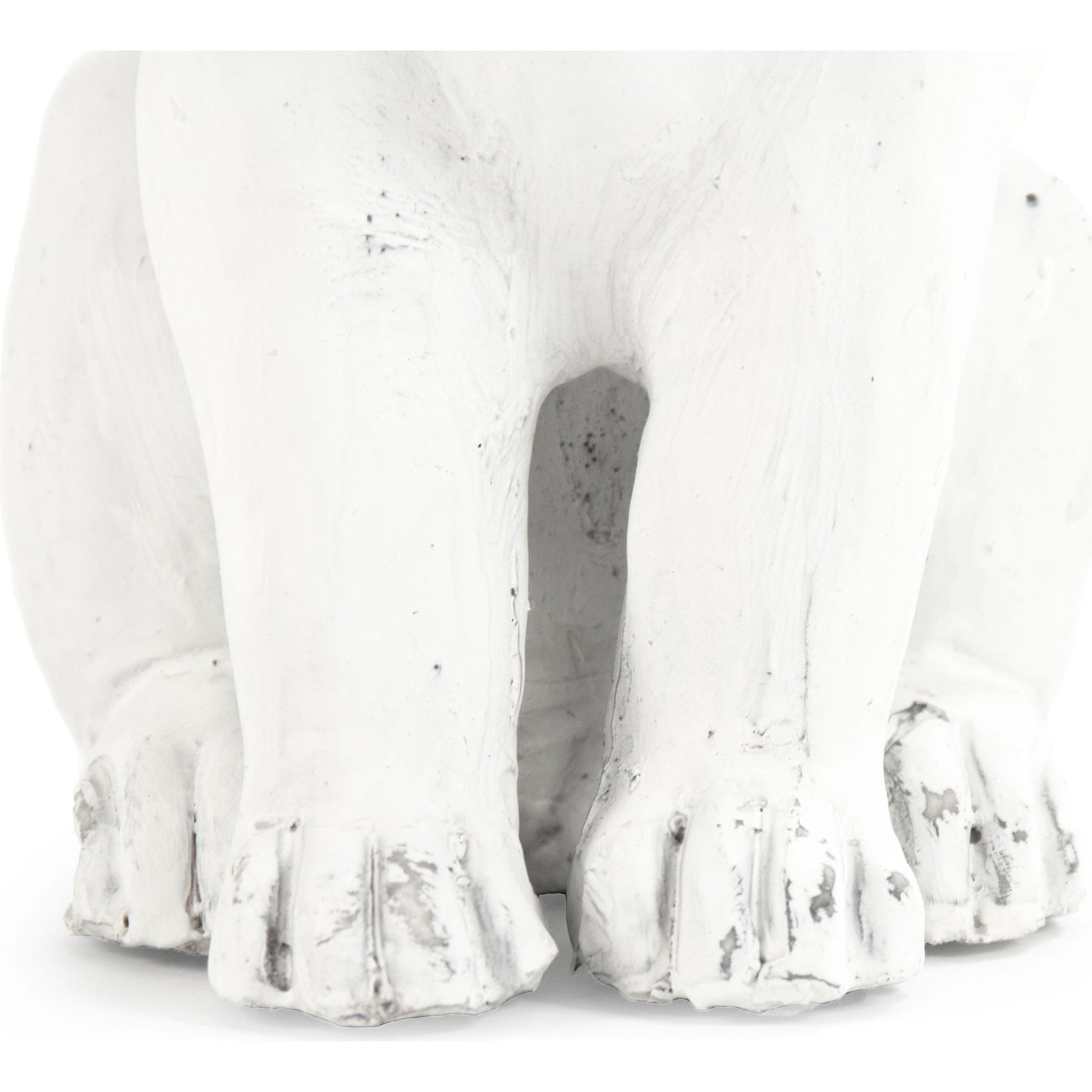 Right Facing Rabbit by Zentique in off-white and polyresin. Made from polyresin in a modern style.