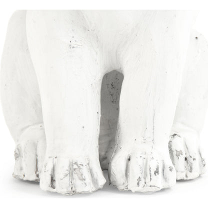 Right Facing Rabbit by Zentique in off-white and polyresin. Made from polyresin in a modern style.