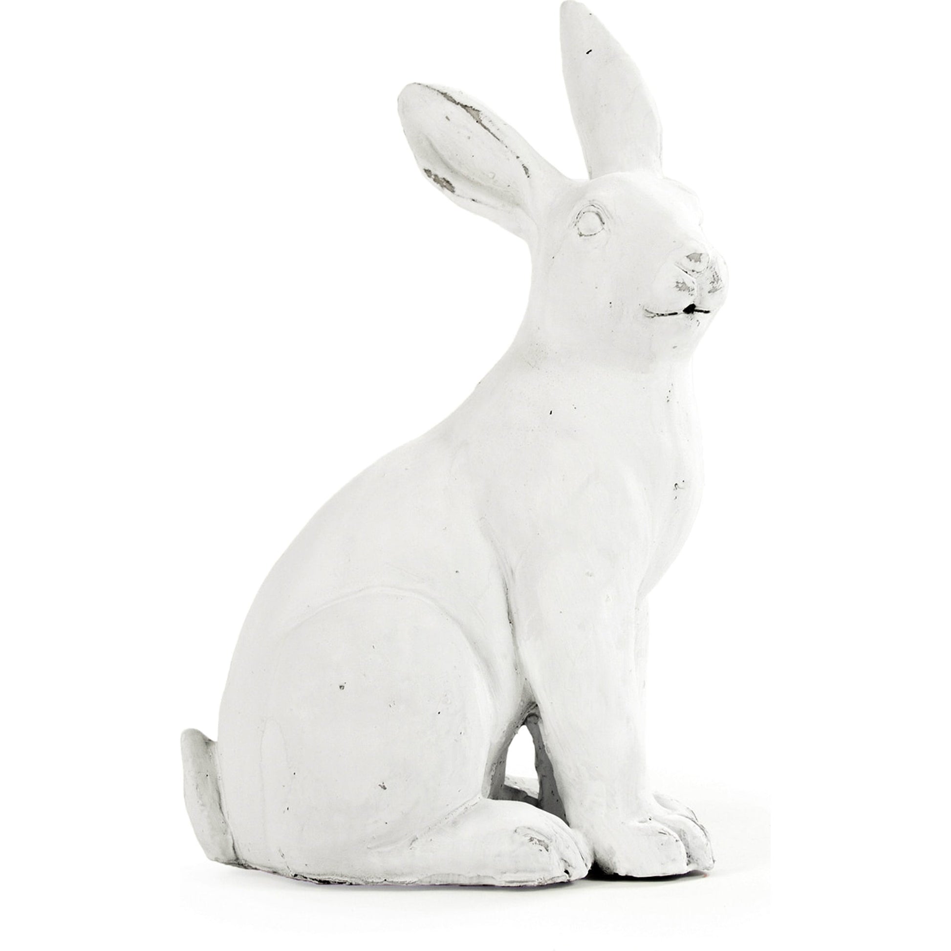 Right Facing Rabbit by Zentique in off-white and polyresin. Made from polyresin in a modern style.