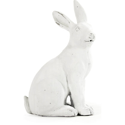Right Facing Rabbit by Zentique in off-white and polyresin. Made from polyresin in a modern style.