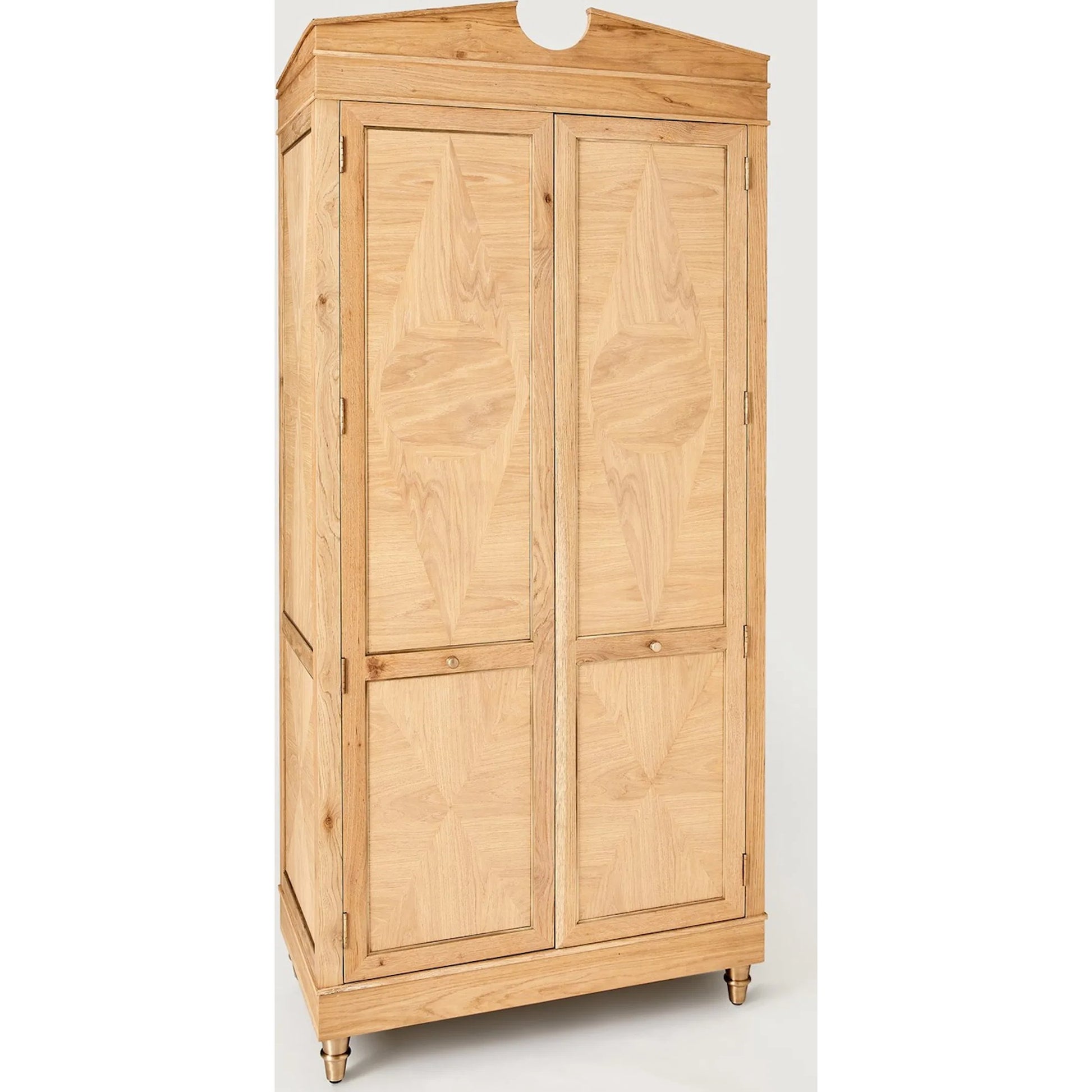 Directoire Tall Cabinet by Global Views in natural, red and marble. Made from unique in a transitional style.