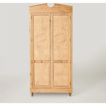 Directoire Tall Cabinet by Global Views in natural, red and marble. Made from unique in a transitional style.