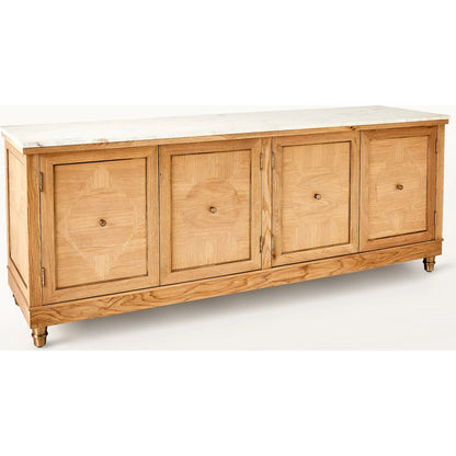 Directoire Console by Global Views in natural, red and marble. Made from unique in a transitional style.