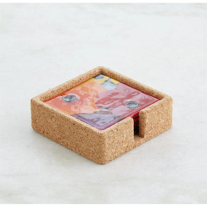 Fused Floral Charger by Global Views in clear. Made from unique in a eclectic & global style.