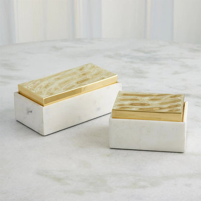 Shimmer Box by Global Views in marble. Made from unique in a unique style.