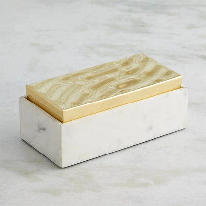 Shimmer Box by Global Views in marble. Made from unique in a unique style.