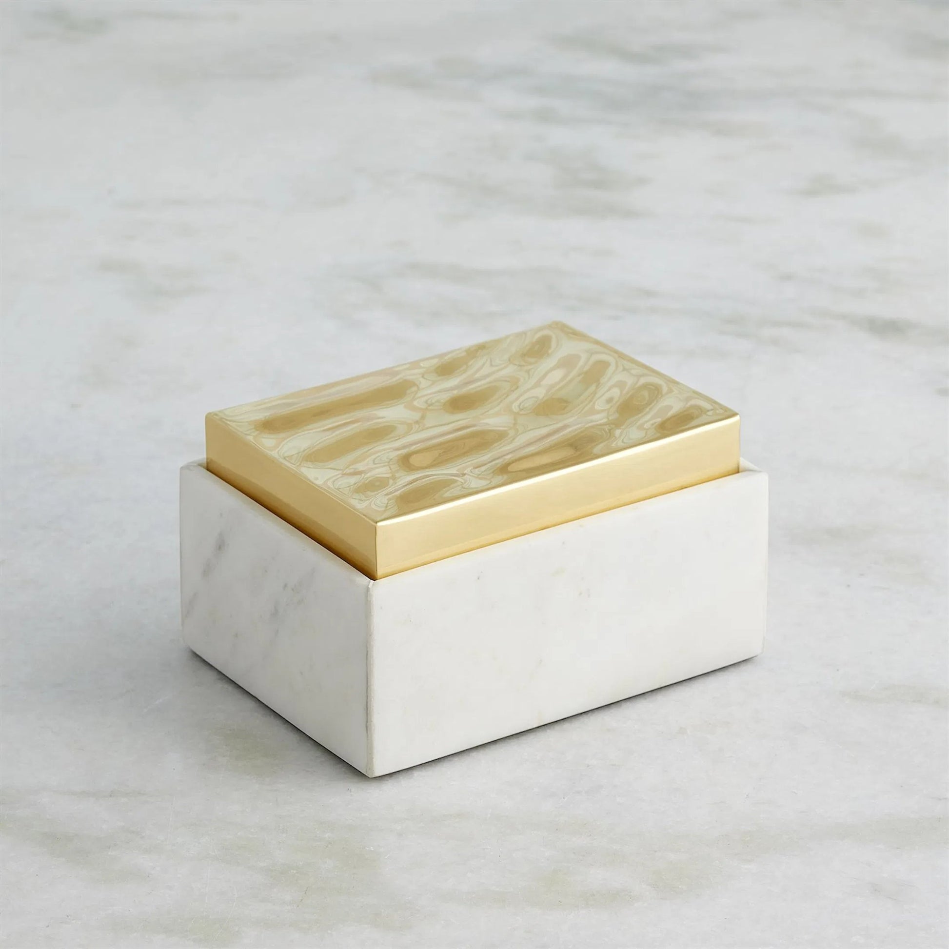 Shimmer Box by Global Views in marble. Made from unique in a unique style.