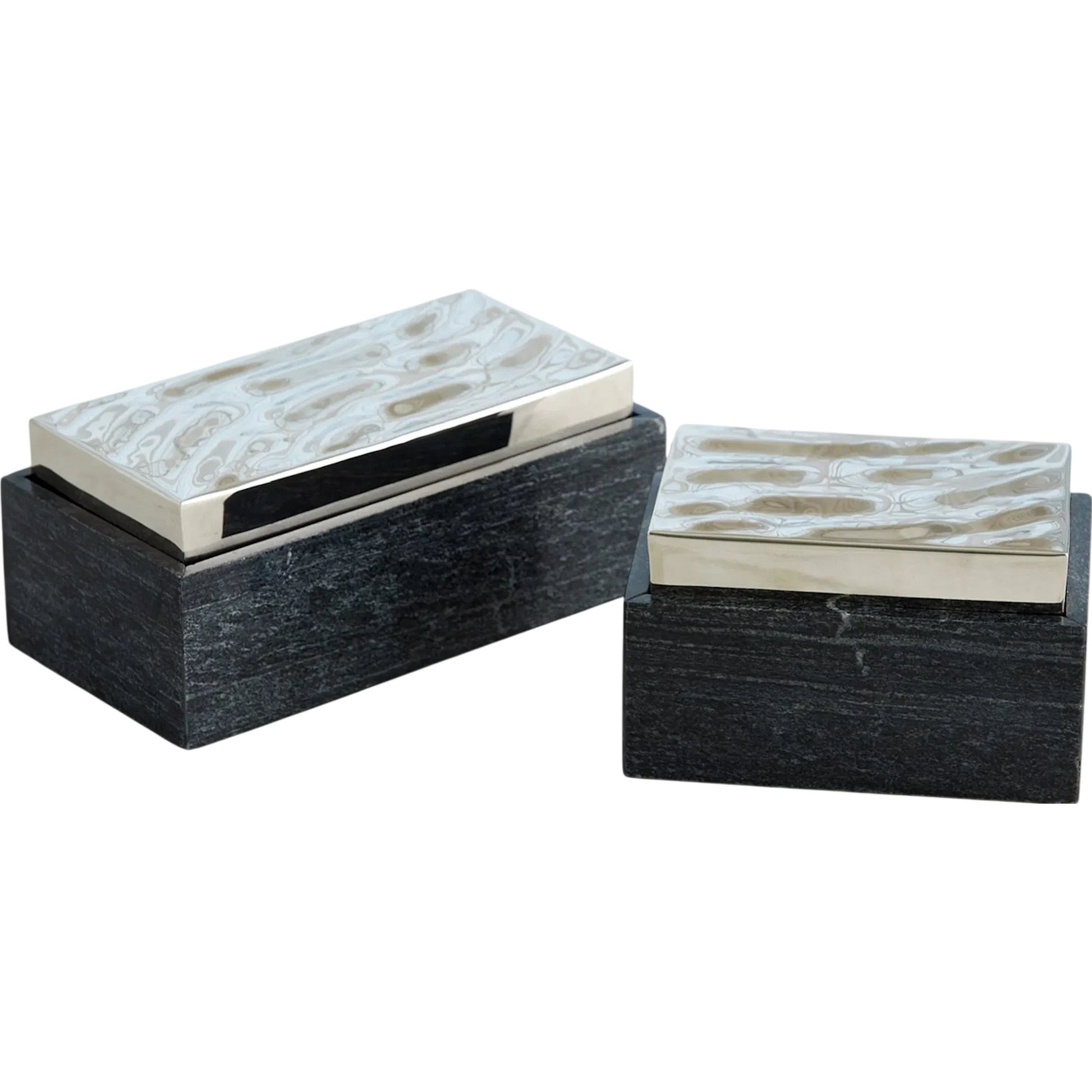 Shimmer Box by Global Views in marble. Made from unique in a unique style.
