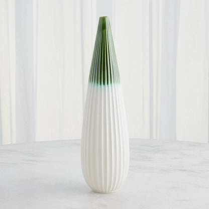 Furrow Taper Vase by Global Views. Made from ceramic in a modern style.