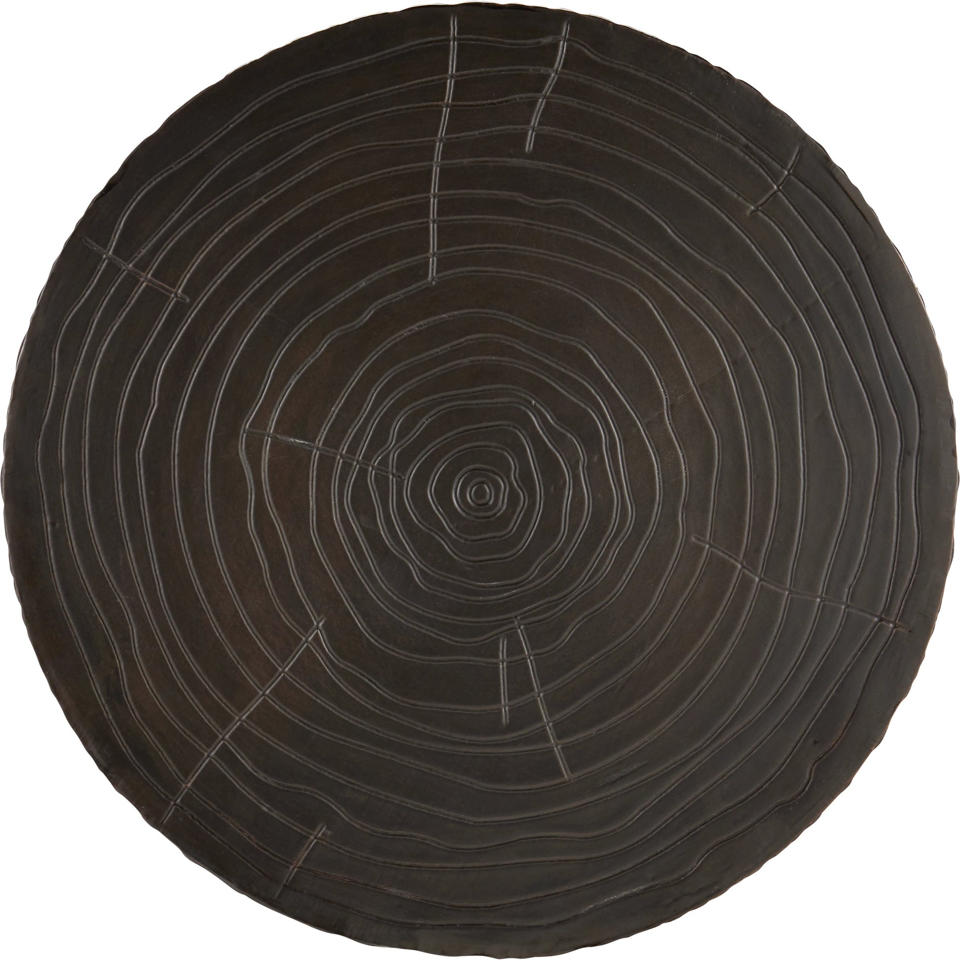 Terra Pedestal by Currey and Company in bronze, brass. Made from natural wood, brass in a modern style.