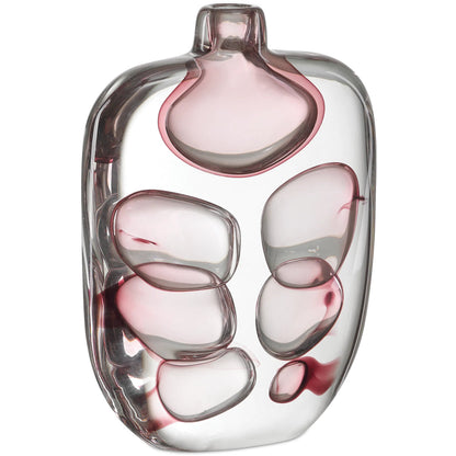 Vicolino Vase by Currey and Company in clear, purple. Made from glass in a eclectic & global style.