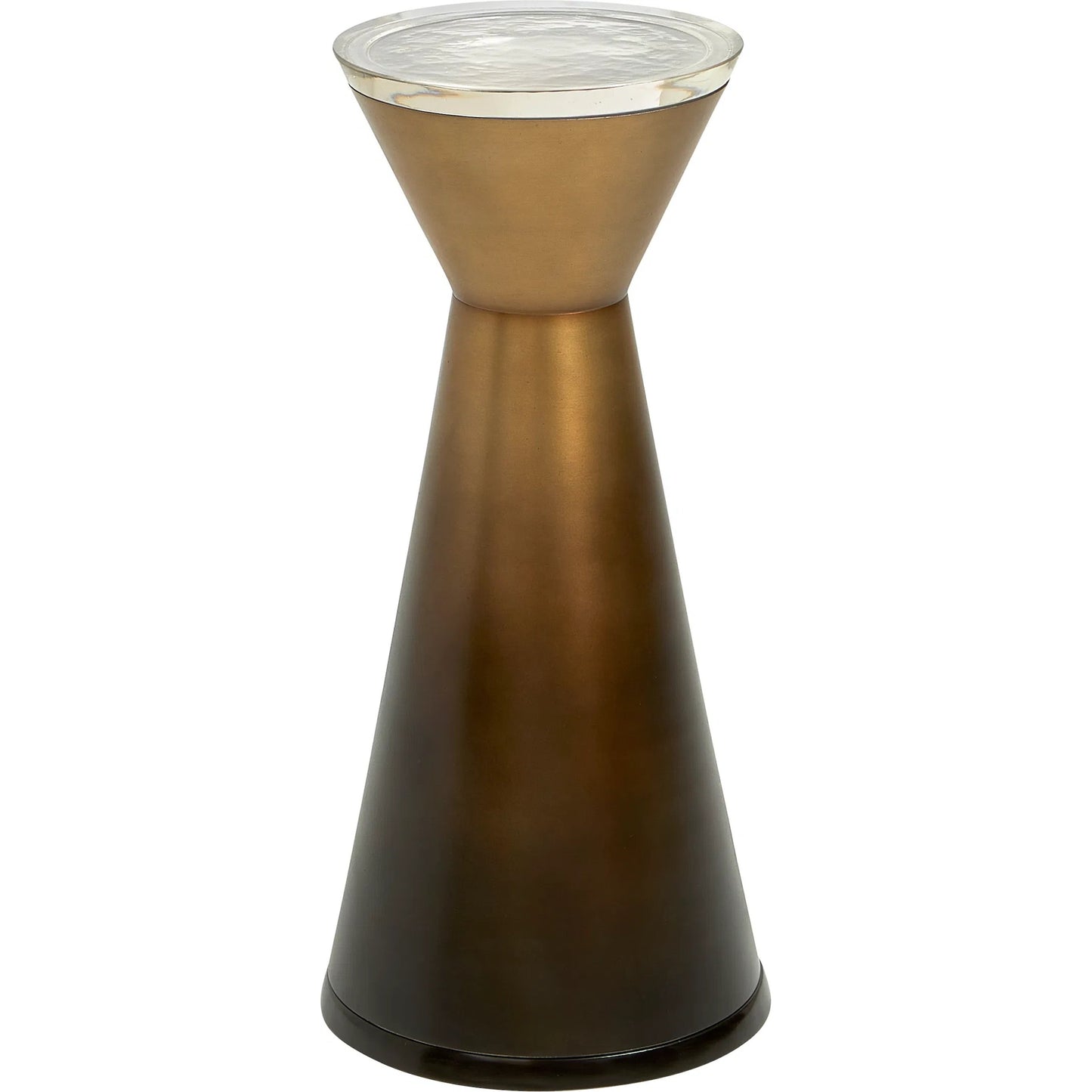 001 SI-2238996 | Primary Silo | Hour Glass Martini Table by Maitland-Smith in antique brass ombre. Made from unique in a unique style.