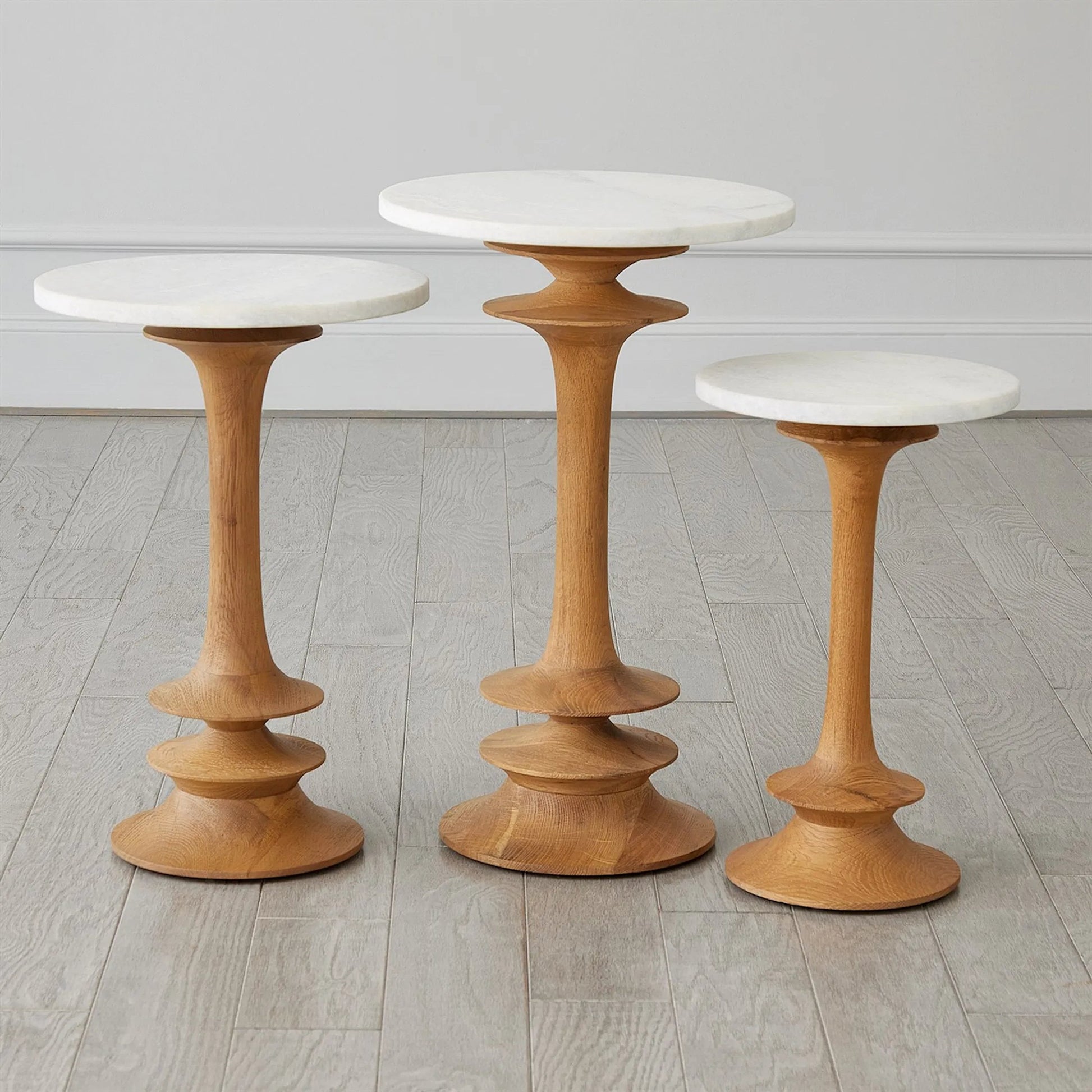 Oasis Side Table by Global Views. Made from unique in a transitional style.