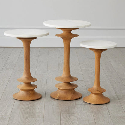 Oasis Side Table by Global Views. Made from unique in a transitional style.
