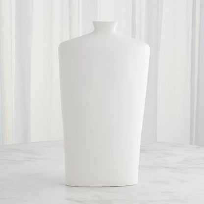 Terzo Vase by Global Views in matte white. Made from unique in a modern style.