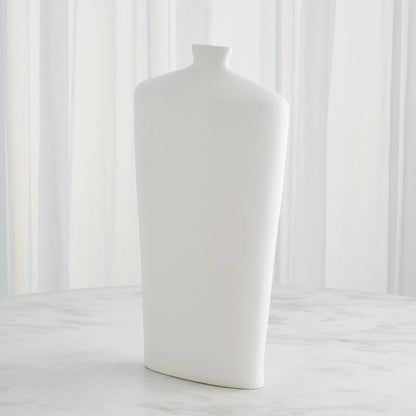 Terzo Vase by Global Views in matte white. Made from unique in a modern style.