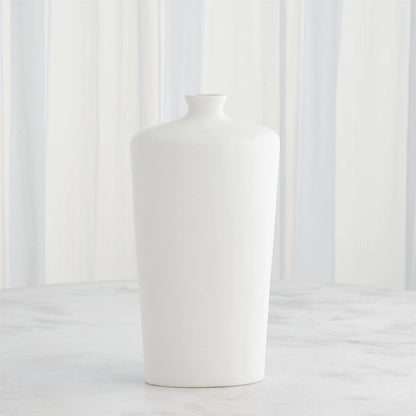 Terzo Vase by Global Views in matte white. Made from unique in a modern style.