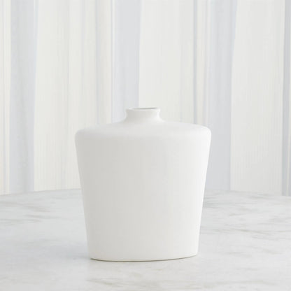 Terzo Vase by Global Views in matte white. Made from unique in a modern style.