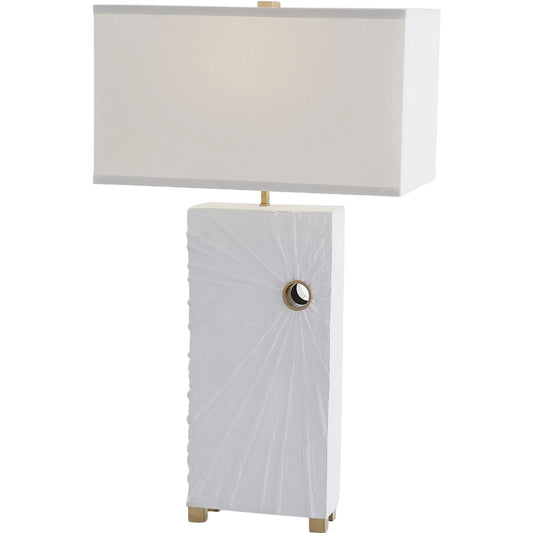 Radiance Lamp by Global Views in matte white. Made from unique in a unique style.
