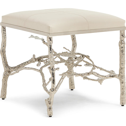 Silver Twig Ottoman by Maitland-Smith. Made from unique in a modern style.