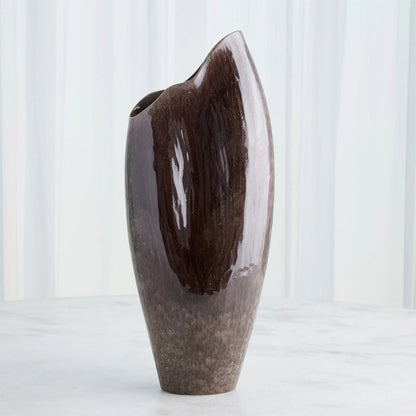 Horn Amethyst Vase by Global Views in amethyst. Made from unique in a modern style.