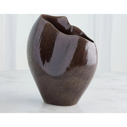 Horn Amethyst Vase by Global Views in amethyst. Made from unique in a modern style.