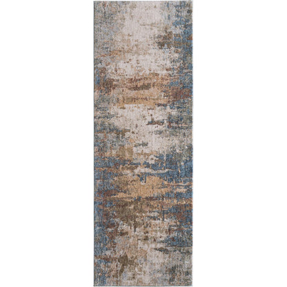 Pearson PRS39SCF Rug by Feizy in blue, ivory, brown. Made from polyester in a unique style.