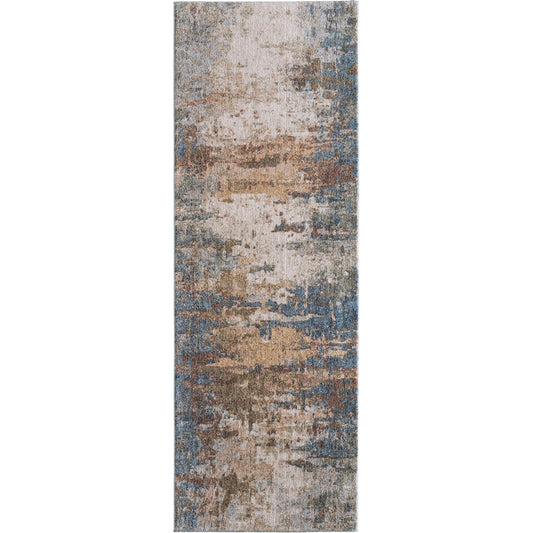 Pearson PRS39SCF Rug by Feizy in blue, ivory, brown. Made from polyester in a unique style.