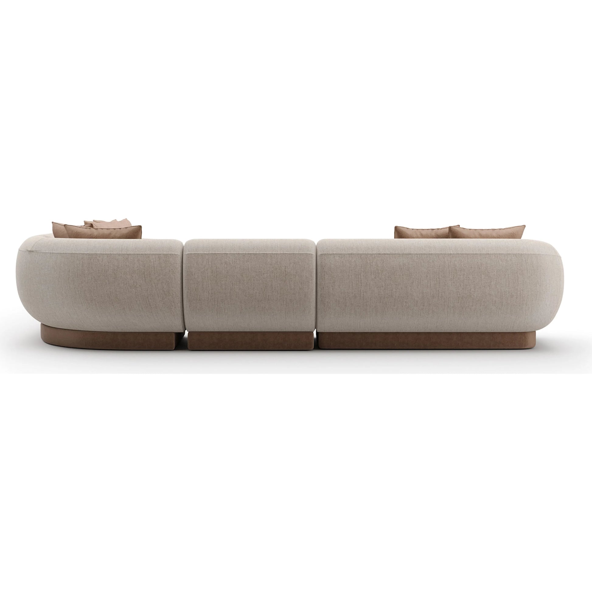 Seta L Sectional by Caracole in oatmeal. Made from unique in a transitional style.