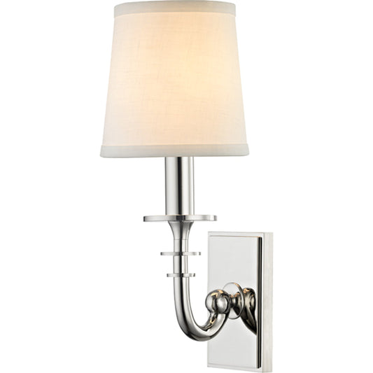 Carroll Wall Sconce by Hudson Valley. Made from brass in a transitional style.