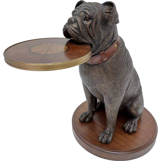 Bulldog Accent Table by Maitland-Smith. Made from unique in a traditional style.