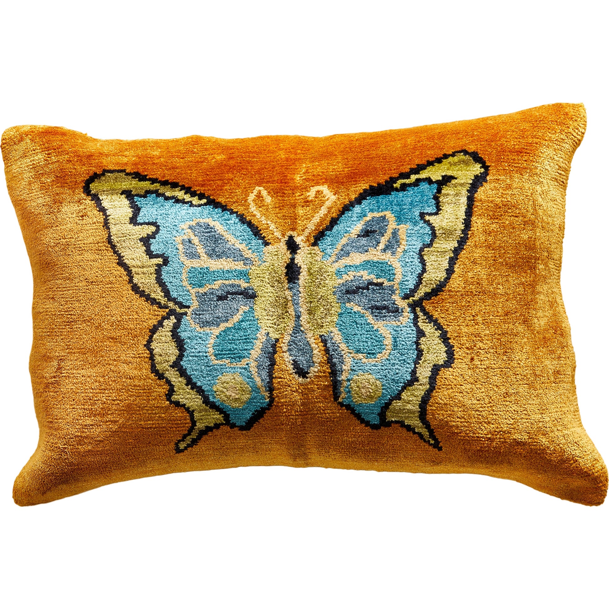 Butterfly Pillow by Maitland-Smith in gold, green. Made from unique in a cottage & farmhouse style.