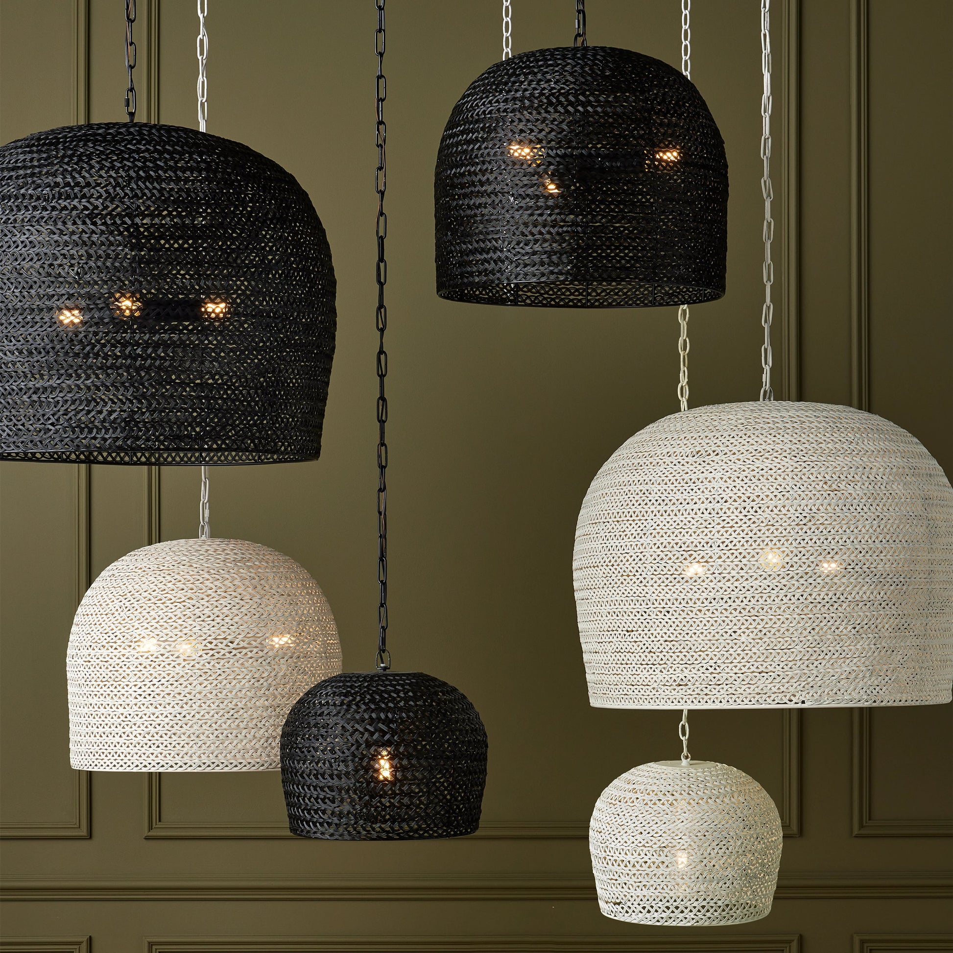Piero Pendant by Currey and Company in satin black. Made from metal in a cottage & farmhouse style.