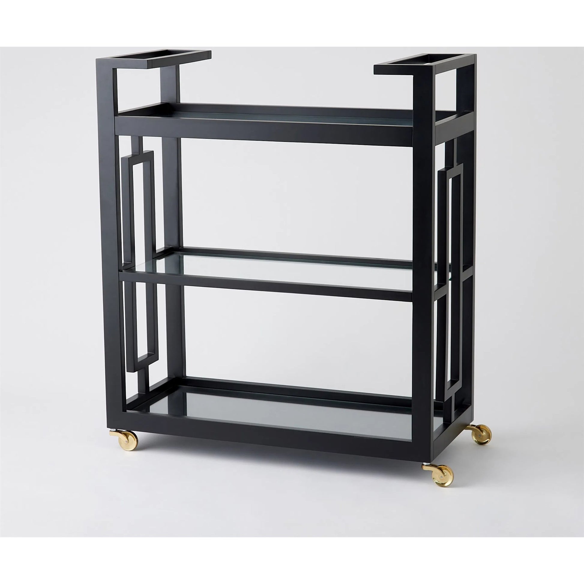 Grid Block Bar Cart by Global Views. Made from unique in a transitional style.