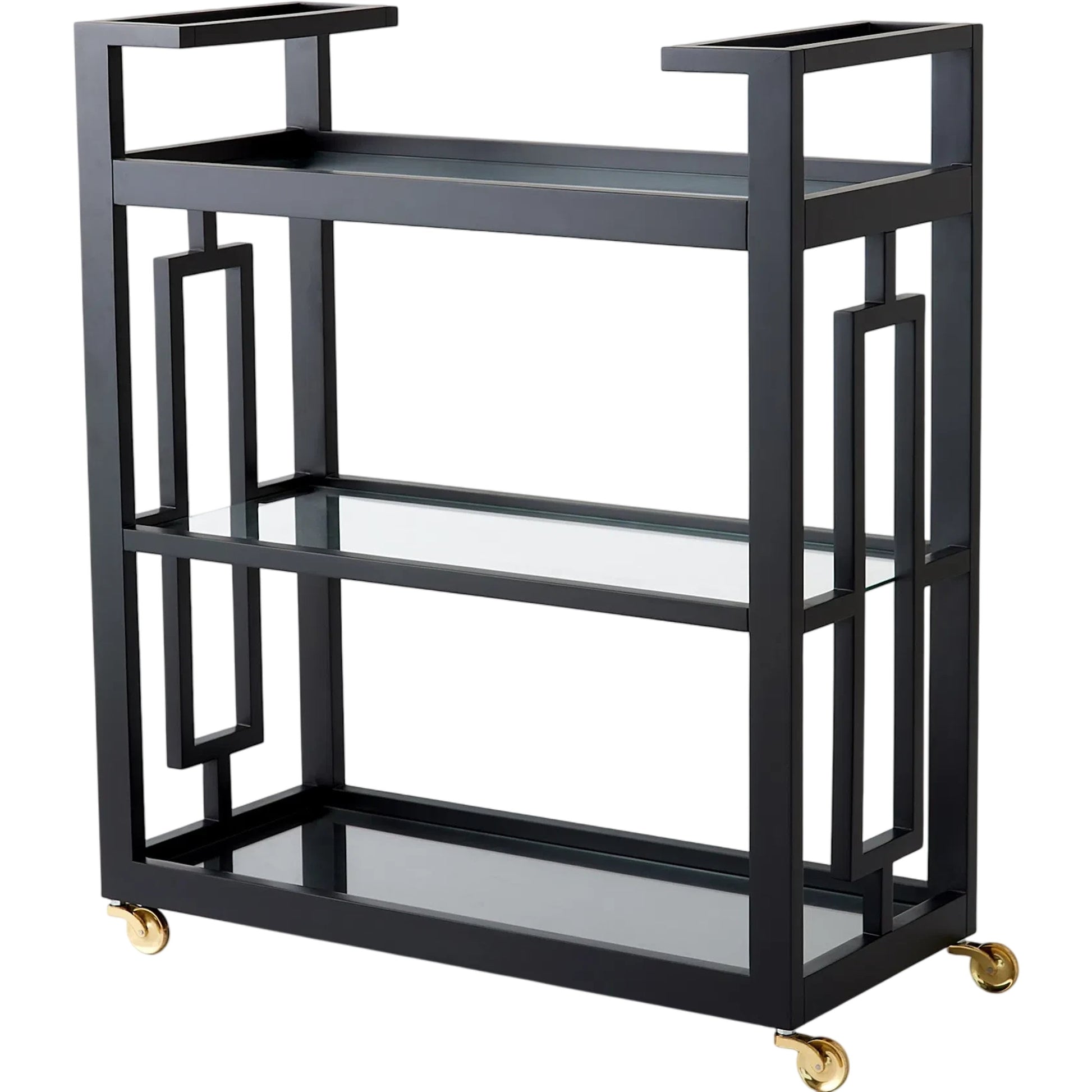 Grid Block Bar Cart by Global Views. Made from unique in a transitional style.