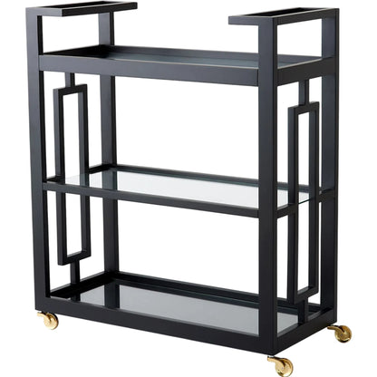 Grid Block Bar Cart by Global Views. Made from unique in a transitional style.