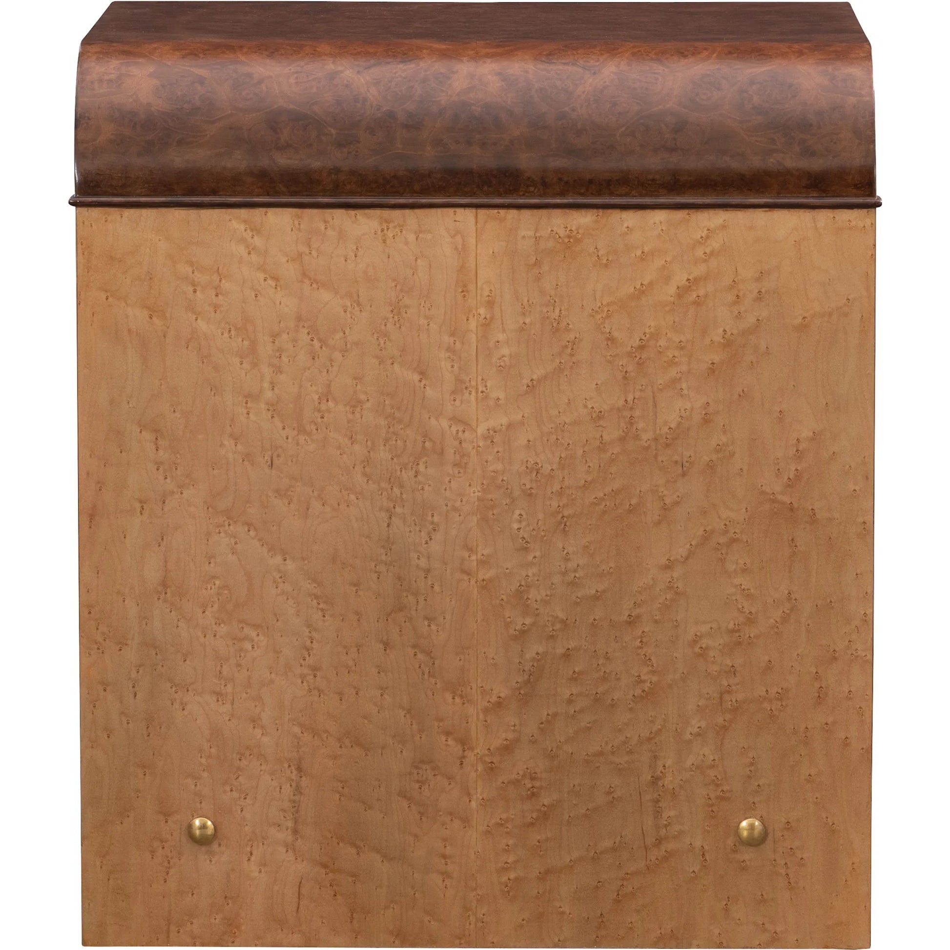Jaguar Side Table by Maitland-Smith in walnut burl, birdseye maple. Made from unique in a unique style.