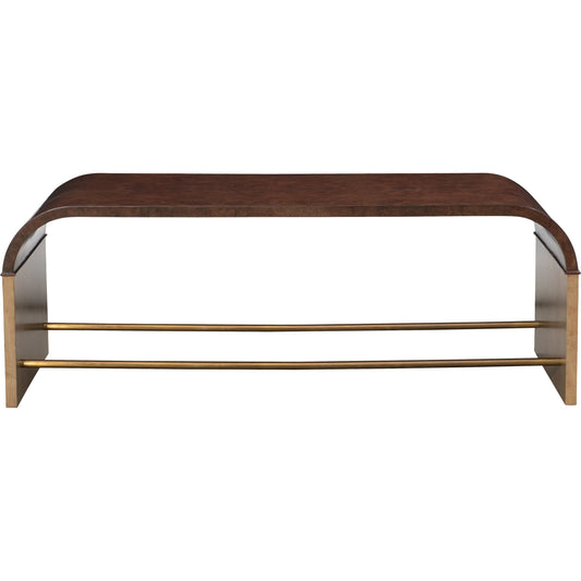 Jaguar Cocktail Table by Maitland-Smith in walnut burl, birdseye maple. Made from unique in a unique style.