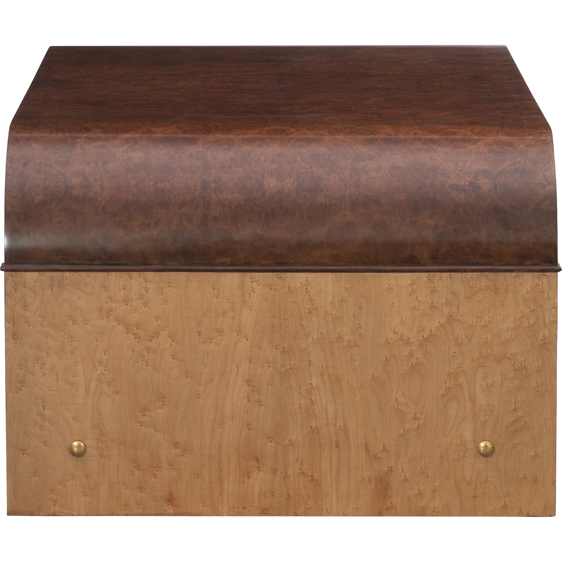 Jaguar Cocktail Table by Maitland-Smith in walnut burl, birdseye maple. Made from unique in a traditional style.