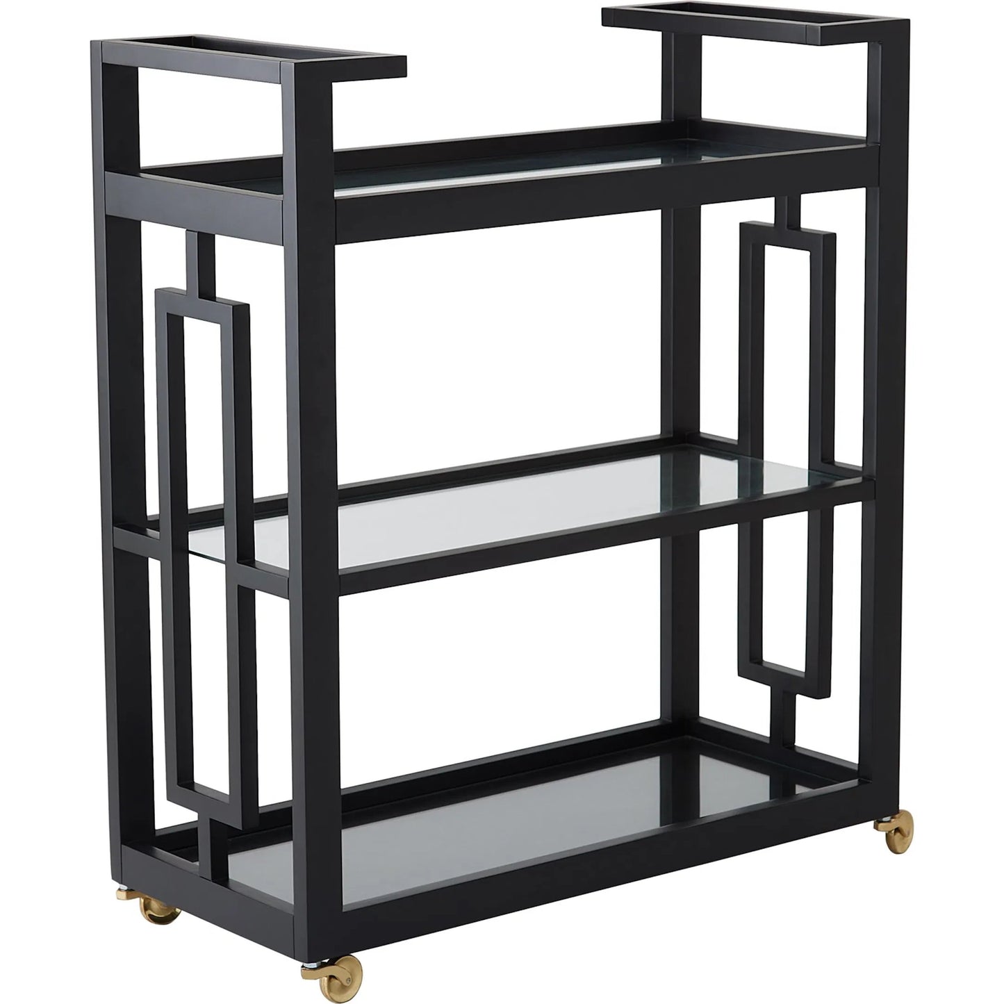 002 SI-2445487 | Primary Silo | Grid Block Bar Cart by Global Views. Made from unique in a transitional style.