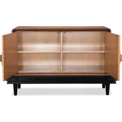 Ezekiel Sideboard by Maitland-Smith in walnut, birdseye maple. Made from unique in a traditional style.