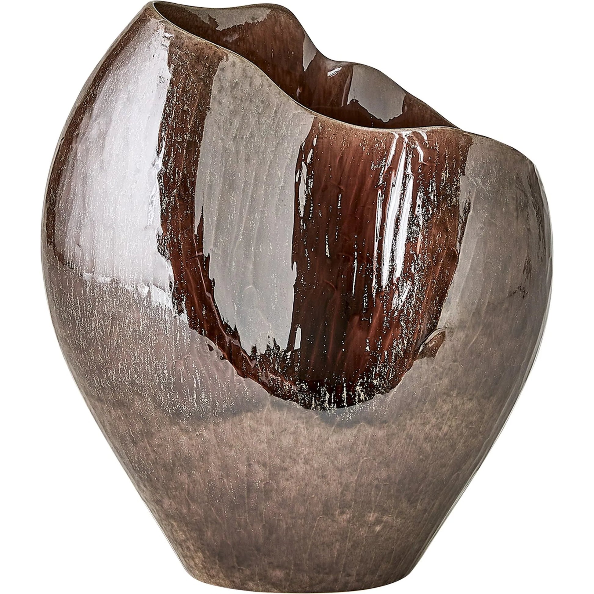 Horn Amethyst Vase by Global Views in amethyst. Made from unique in a modern style.