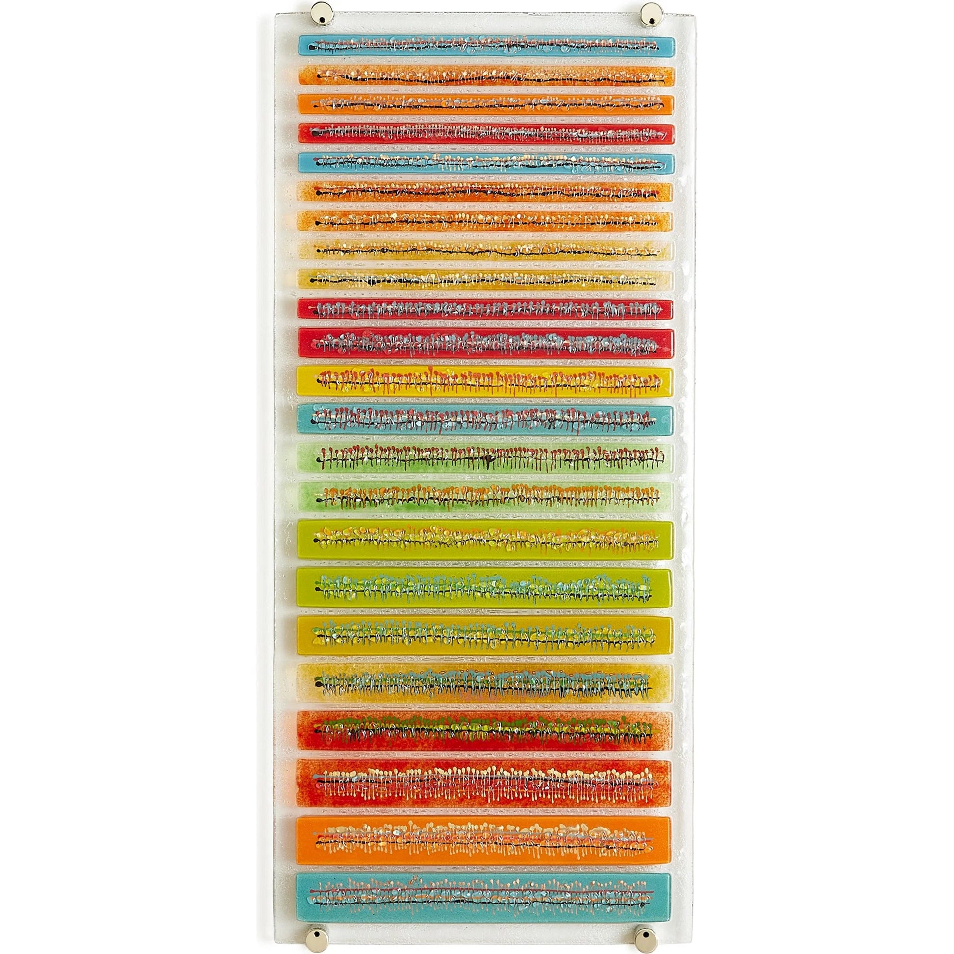 Sticks Fused Glass Wall Art by Global Views in sand, red, tan and clear. Made from unique in a eclectic & global style.