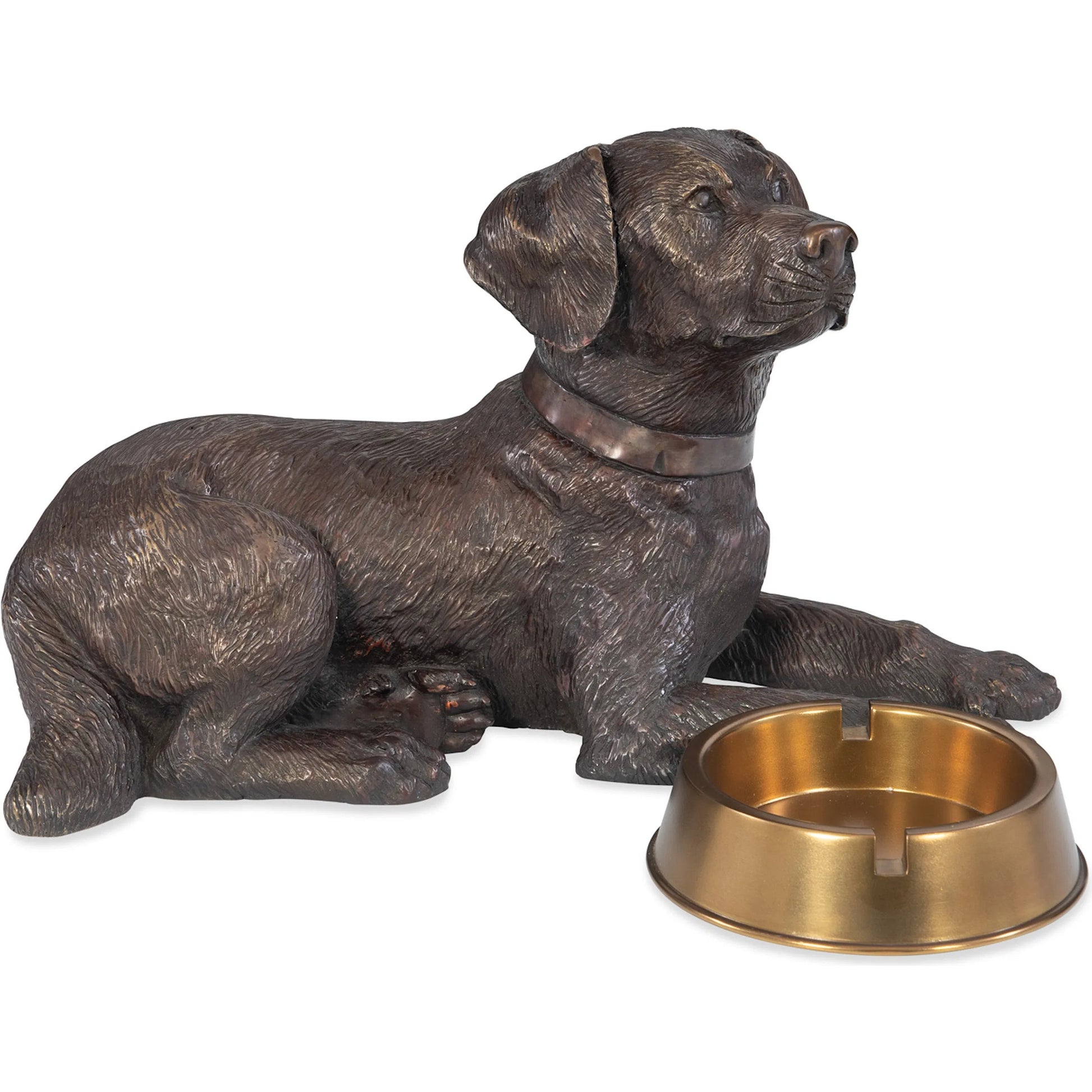 Labrador Card Holder by Maitland-Smith in dark bronze. Made from unique in a unique style.