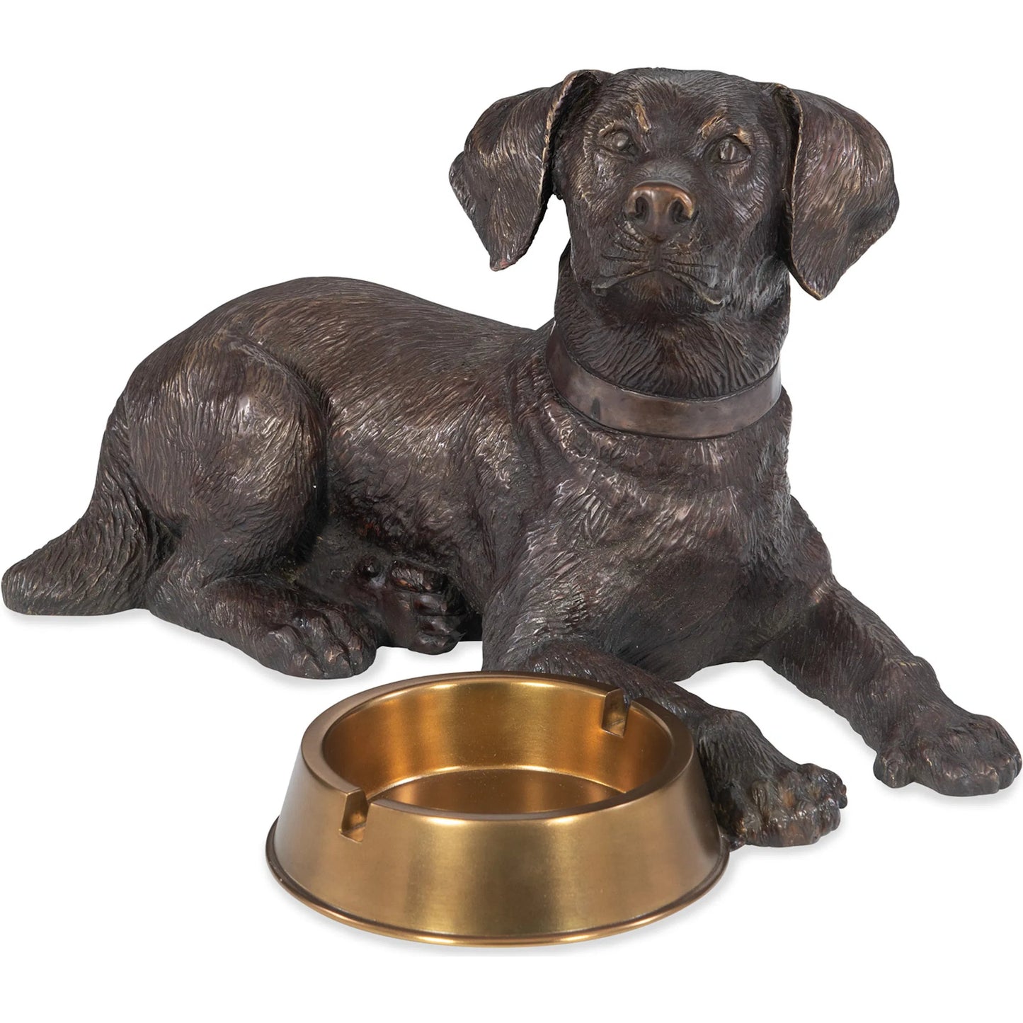 001 SI-2239015 | Primary Silo | Labrador Card Holder by Maitland-Smith in dark bronze. Made from unique in a unique style.