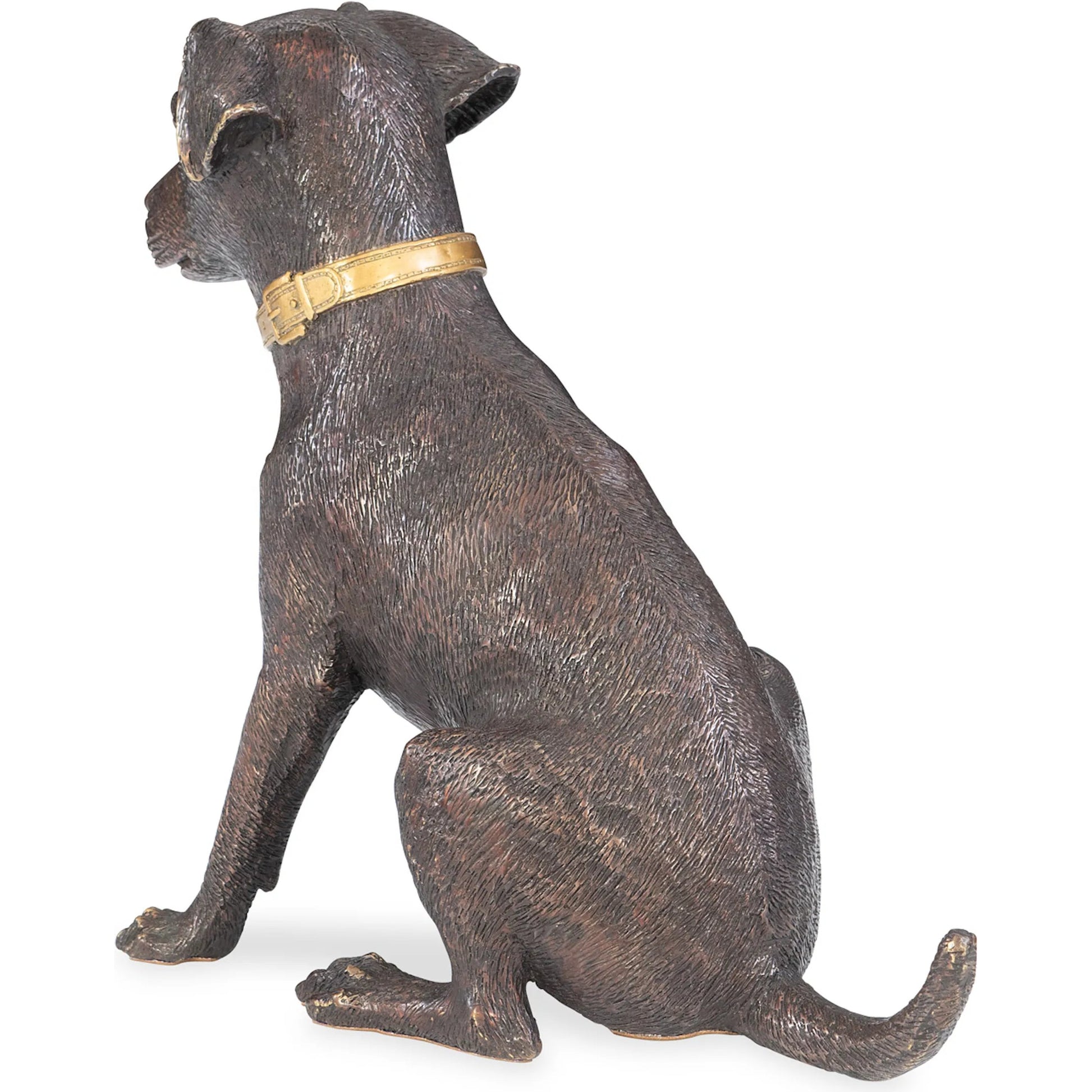 Labrador Smoking a Cigar by Maitland-Smith in dark bronze. Made from unique in a unique style.